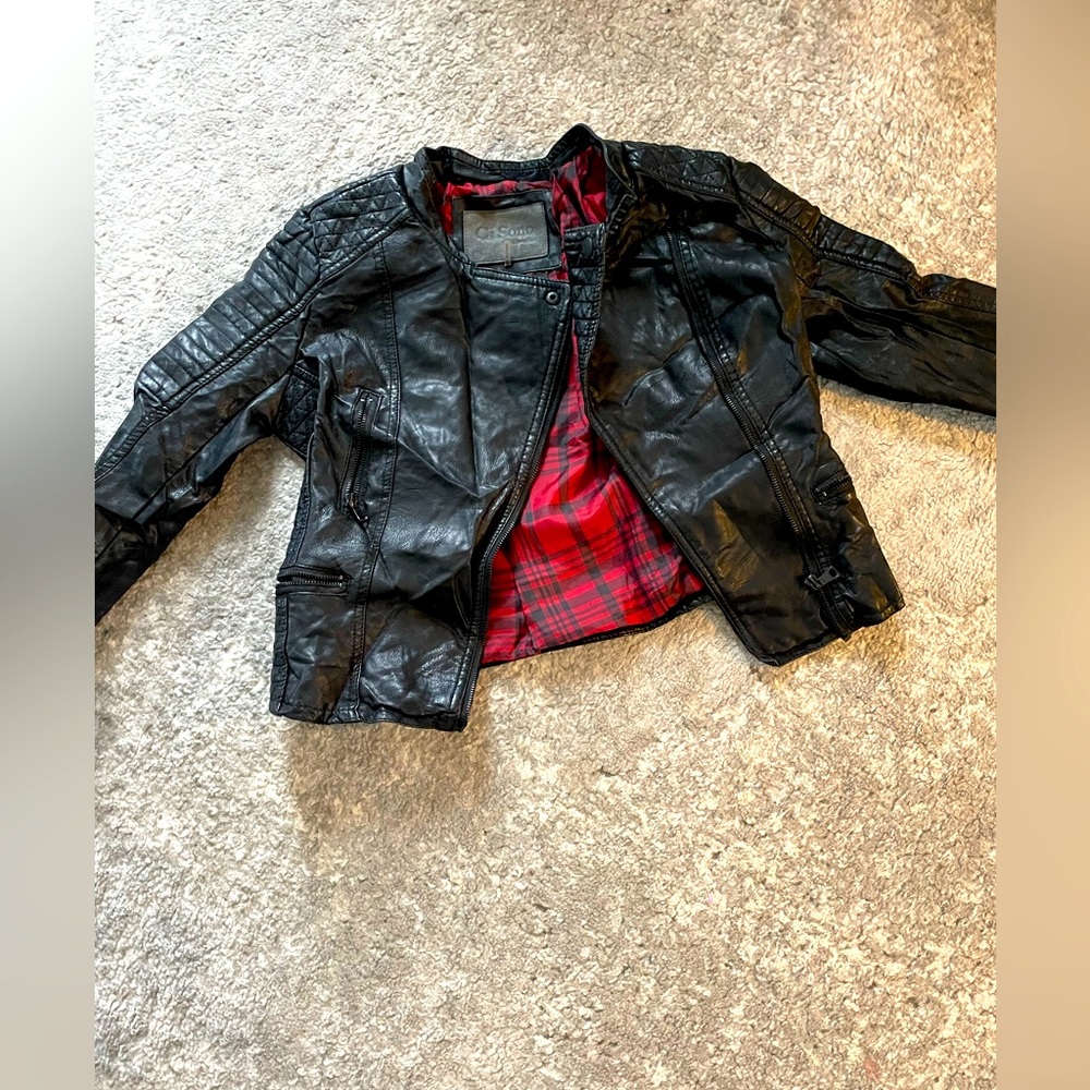 Vegan leather jacket